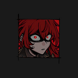 Свитшот хлопковый мужской Злой Дилюк, цвет: черный — фото 2