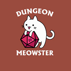 Свитшот хлопковый мужской Dungeon Meowster, цвет: кирпичный — фото 2