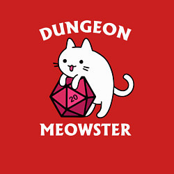 Свитшот хлопковый мужской Dungeon Meowster, цвет: красный — фото 2