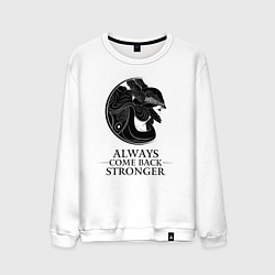 Свитшот хлопковый мужской Elden Ring - Always come back stronger, цвет: белый