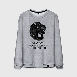 Свитшот хлопковый мужской Elden Ring - Always come back stronger, цвет: меланж