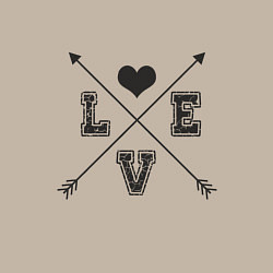 Свитшот хлопковый мужской Love Arrow, цвет: миндальный — фото 2