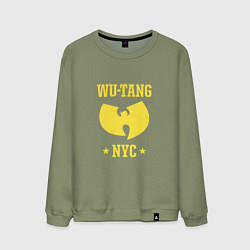 Свитшот хлопковый мужской Wu тang NYC, цвет: авокадо