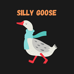 Свитшот хлопковый мужской Silly Goose, цвет: черный — фото 2