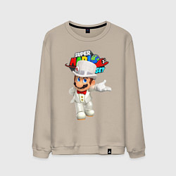 Свитшот хлопковый мужской Super Mario Odyssey Nintendo, цвет: миндальный