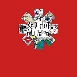 Свитшот хлопковый мужской RHCP - Really High & Crazy People, цвет: красный — фото 2