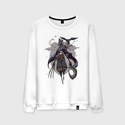 Свитшот хлопковый мужской Infernal Scarecrow, цвет: белый