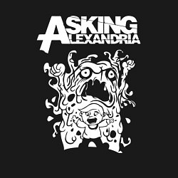 Свитшот хлопковый мужской Asking alexandria монстер, цвет: черный — фото 2