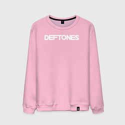 Свитшот хлопковый мужской Deftones hard rock, цвет: светло-розовый