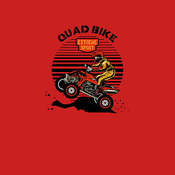Свитшот хлопковый мужской QUAD BIKE Квадроцикл, цвет: красный — фото 2