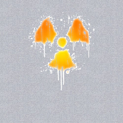 Свитшот хлопковый мужской Radioactive symbol, цвет: меланж — фото 2