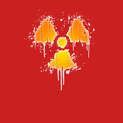 Свитшот хлопковый мужской Radioactive symbol, цвет: красный — фото 2