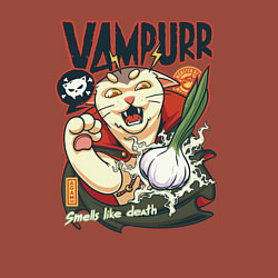 Свитшот хлопковый мужской Vampurr: Smells Like Death, цвет: кирпичный — фото 2