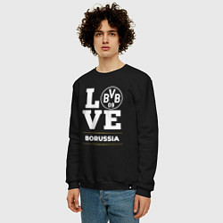 Свитшот хлопковый мужской Borussia Love Classic, цвет: черный — фото 2