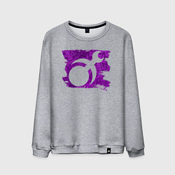 Свитшот хлопковый мужской Знак Слаанеш пятно, цвет: меланж