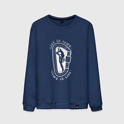 Мужской свитшот Скалолаз Live to Climb Climb to Live