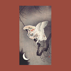 Свитшот хлопковый мужской Scops Owl in Moonlight, цвет: кирпичный — фото 2