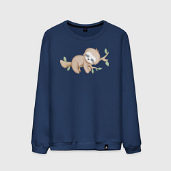 Мужской свитшот Милый Ленивец На Дереве