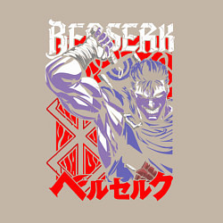 Свитшот хлопковый мужской БЕРСЕРК BERSERK ГАТС, цвет: миндальный — фото 2