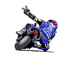 Свитшот хлопковый мужской Yamaha racing team Racer, цвет: белый — фото 2