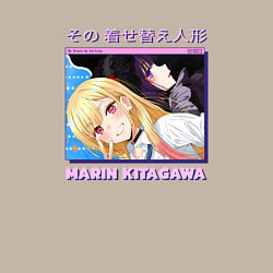 Свитшот хлопковый мужской Marin Kitagawa, цвет: миндальный — фото 2