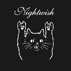 Свитшот хлопковый мужской Nightwish Рок Кот, цвет: черный — фото 2