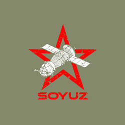 Свитшот хлопковый мужской Soyuz - Space, цвет: авокадо — фото 2