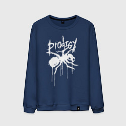 Свитшот хлопковый мужской Draw white logo - Ant, цвет: тёмно-синий
