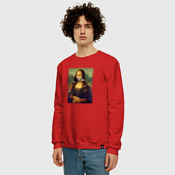 Свитшот хлопковый мужской Мона Милос, цвет: красный — фото 2