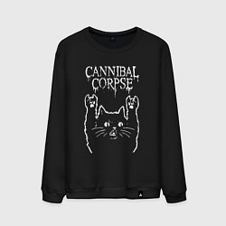 Мужской свитшот Cannibal Corpse Рок кот