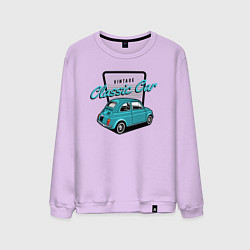 Свитшот хлопковый мужской Classic car, цвет: лаванда