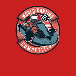 Свитшот хлопковый мужской WORLD CARTING КАРТИНГ, цвет: красный — фото 2