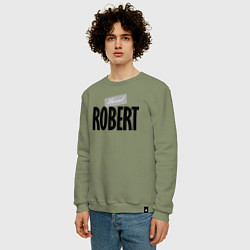 Свитшот хлопковый мужской Unreal Robert Нереальный Роберт, цвет: авокадо — фото 2