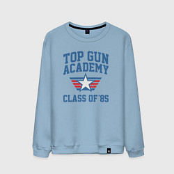 Свитшот хлопковый мужской TOP GUN Academy Class of 85, цвет: мягкое небо