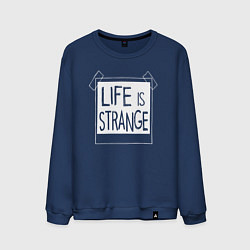 Свитшот хлопковый мужской Life Is Strange - games, цвет: тёмно-синий
