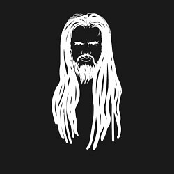 Свитшот хлопковый мужской Leos Hellscream белые дреды, цвет: черный — фото 2