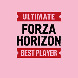 Свитшот хлопковый мужской Forza Horizon: таблички Ultimate и Best Player, цвет: светло-розовый — фото 2