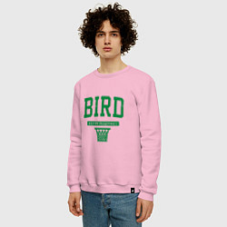 Свитшот хлопковый мужской Bird - Boston, цвет: светло-розовый — фото 2