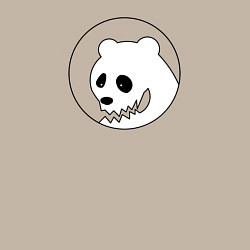 Свитшот хлопковый мужской Смешной медведь с зубами, цвет: миндальный — фото 2