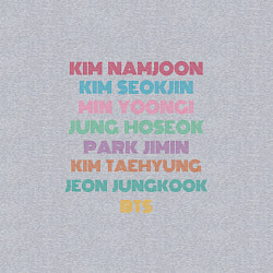 Свитшот хлопковый мужской BTS FANCHANT, цвет: меланж — фото 2