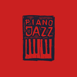 Свитшот хлопковый мужской Piano Jazz, цвет: красный — фото 2