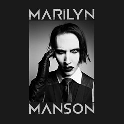 Свитшот хлопковый мужской Marilyn Manson фото, цвет: черный — фото 2