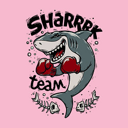 Свитшот хлопковый мужской Shark boxing team, цвет: светло-розовый — фото 2