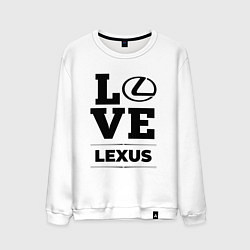 Свитшот хлопковый мужской Lexus Love Classic, цвет: белый