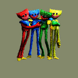 Свитшот хлопковый мужской GAME POPPY PLAYTIME Mini Huggies, цвет: авокадо — фото 2