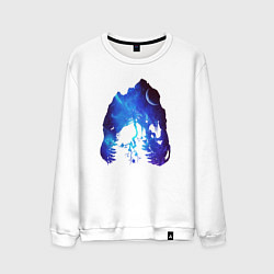 Мужской свитшот Череп Тираннозавра Космос