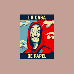 Свитшот хлопковый мужской OBEY - LCDP, цвет: пыльно-розовый — фото 2