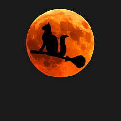 Свитшот хлопковый мужской Halloween Cat, цвет: черный — фото 2
