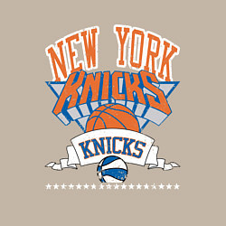 Свитшот хлопковый мужской NEW YORK KNIKS NBA, цвет: миндальный — фото 2