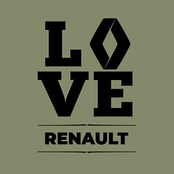 Свитшот хлопковый мужской Renault Love Classic, цвет: авокадо — фото 2